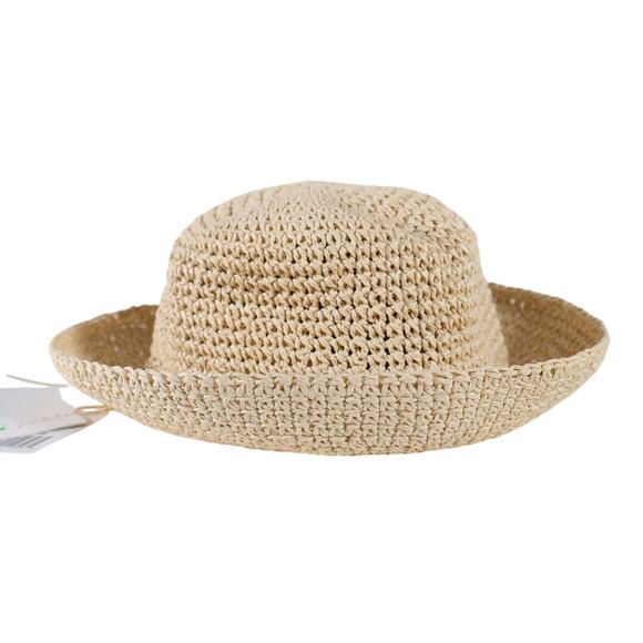 Gyal Bashy Boano Crochet Bucket Hat – Natural Straw – NWT main image 2